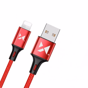 USB kabelis Wozinsky WUC-L2R sarkans Lightning 200cm