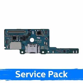 Uzlādes ports saderīgs ar Samsung T725 Tab S5e ar elastīgo kabeli / plati (Service Pack)