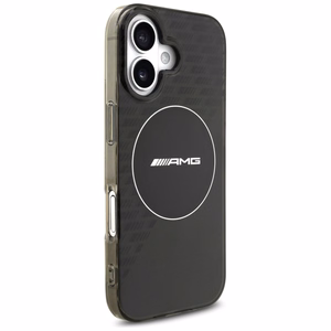 AMG Nauble Layer caurspīdīgs dūmakains MagSafe apvalks iPhone 17 - melns