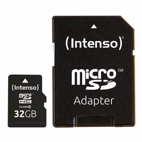 Memory Micro SDHC 32GB C10/W/ADAPTER 3413480 Intenso