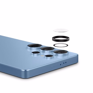 Spigen Optik Pro GLAS.TR EZ FIT 2-gab. Kameras vāks Samsung Galaxy S25 Ultra - melns