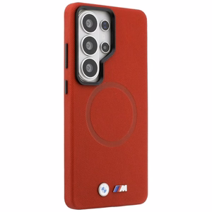 BMW M Metal Logo MagSafe vāciņš ierīcei Samsung Galaxy S26 Ultra, sarkans