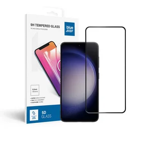 Aizsargstikls Blue Star - SAMSUNG Galaxy S23 pilna seja (pilna līme/saderīgs ar apvalku) - melns Aizsargstikls Blue Star