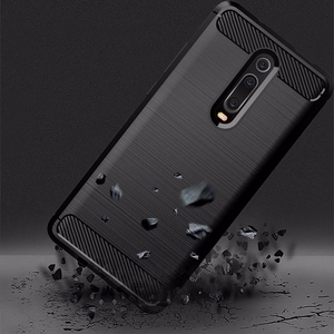 CARBON viedtālruņa apvalks XIAOMI Redmi 9T / Poco M3 melns