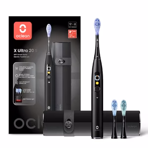 Oclean X Ultra 20 S elektriskā zobu birste, melna