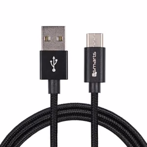 USB-A uz USB-C kabelis RapidCord 2A, 2 m, melns