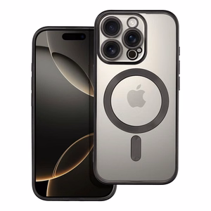 Case for iPhone 16 PRO Electro Mag Cover compatible with MagSafe black