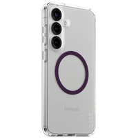 CARE by PanzerGlass Flagship Urban Combat Purple QI viedtālruņa apvalks Samsung Galaxy S25+ - caurspīdīgs