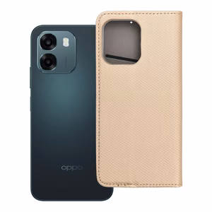 Atverams Smart Case Book maciņš Oppo A6, zeltains