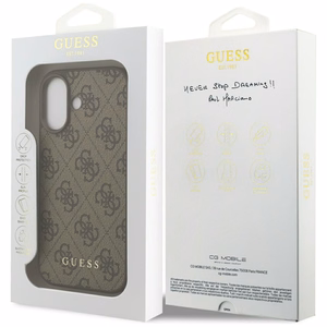 Guess 4G Klasiskais Viedtālruņa apvalks iPhone 17 - brūns