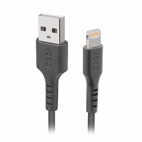 SBS TECABLEUSBIP589K USB-A - Lightning kabelis 1 m MFi sertificēts - melns