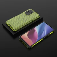 Honeycomb apvalks bruņu apvalks ar TPU buferi Xiaomi Redmi K40 Pro+ / K40 Pro / K40 / Poco F3 zaļš