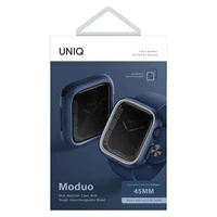 Uniq Moduo apvalks Apple Watch 4/5/6/7/8/SE/SE2 44/45mm - zilgani pelēka