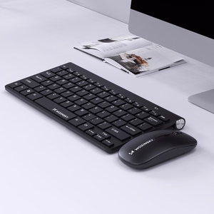 Wozinsky bezvadu tastatūras un kompaktās peles komplekts - melns