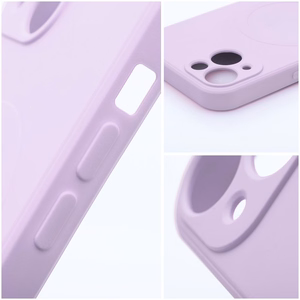 SILICONE MAG COVER viedtālruņa apvalks saderīgs ar MagSafe iPhone 14 rozā