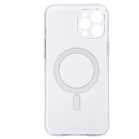 TEL PROTECT MagSilicone viedtālruņa apvalks Iphone 12 Pro Max caurspīdīgs