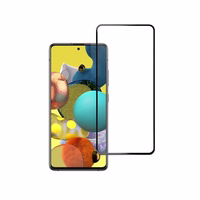 Aizsargstikls Blue Star - SAMSUNG A51 pilna seja (pilna līme ar rāmi/mazs izmērs) - melns Aizsargstikls Blue Star