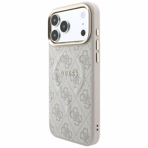 Guess Embossed 4G Classic MagSafe maciņš modelim iPhone 17 Pro Max / 18 Pro Max – krāsa: rozā