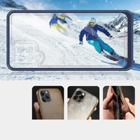 Caurspīdīgs 3in1 viedtālruņa apvalks Samsung Galaxy A42 5G rāmja gēla vāks zils