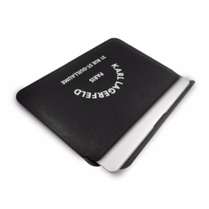 Karl Lagerfeld Sleeve KLCS133RSGSFBK 13" melns/melns Saffiano RSG apvalks