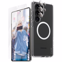 CARE by PanzerGlass Flagship 3in1 viedtālruņa apvalks + stikls + lēcas aizsardzības komplekts Samsung Galaxy S25 Ultra