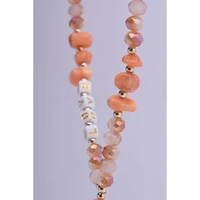 LOVE tālruņa siksniņa, piekariņš / auklas garums 44 cm (22 cm cilpā) / uz rokas – oranžs