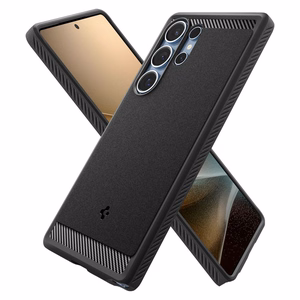 Spigen Rugged Armor Mag apvalks Samsung Galaxy S25 Ultra - melns