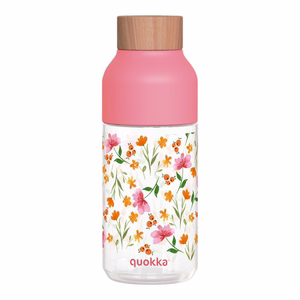 Quokka Ice Ecozen ūdens pudele, 570 ml, Rozā ziedi