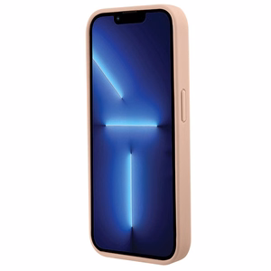 Guess Krokodila Trijstūra Metāla Logotips viedtālruņa apvalks iPhone 15 Pro - rozā