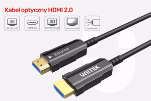 UNITEK HDMI 2.0 4K 60HZ AOC kabelis 20M