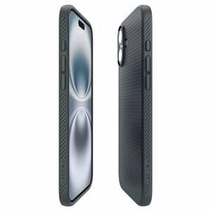 Spigen Liquid Air viedtālruņa apvalks iPhone 16 - zaļš