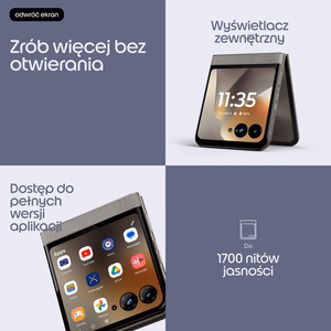Motorola razr 70 17.5 cm (6.9") Dual SIM Android 16.0 5G USB Type-C 8 GB 256 GB 4800 mAh akmens krāsa