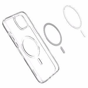 Spigen Ultra Hybrid Magnētiskais apvalks ar MagSafe iPhone 14 - caurspīdīgs/balts