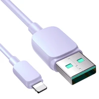 Joyroom Multi-Color Series A14 Lightning / USB-A 2.4A 1.2 m kabelis - violets