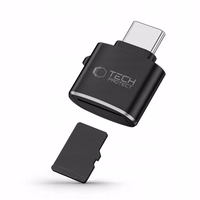Tech-Protect UltraBoost microSD karšu lasītāja adapteris ar USB-C - melns