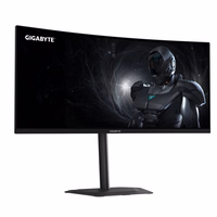 GIGABYTE G34WQC2 34" WQHD izliekts spēļu monitors - 3440 x 1440, 1500R, 200 Hz, 1 ms, 450 cd/m2, AMD FreeSync Premium, DisplayHDR 400, HDMI 2.0, Displayport 1.4