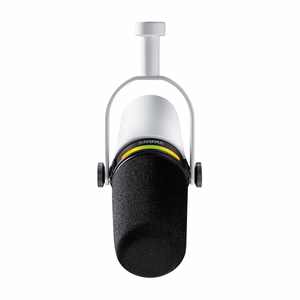 Shure MV7+-W – USB-C / XLR podkāstu un vokālais mikrofons, balts