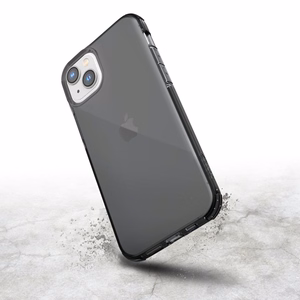 Raptic X-Doria caurspīdīgs viedtālruņa apvalks iPhone 14 bruņots apvalks pelēks