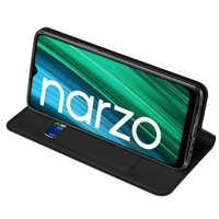 Dux Ducis Skin Pro viedtālruņa apvalks ar vāciņu Realme Narzo 50A, melns