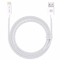 Blavec Kabelis Candy austs - USB uz Lightning - 2,4A 3 metri Apple CarPlay (CCA-UL24W30) balta