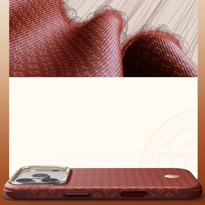 Benks ArmorGrid Edge X9 Air Navigator kevlara maciņš (C.K.FL.AP.RD.X070) iPhone 18 Pro Max/17 Pro Max, sarkans (Sawy Red)