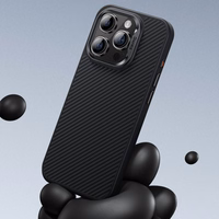 Benks Magnētiskais Armor Pro Kevlara viedtālruņa apvalks iPhone 16 Plus - metāla rāmis 600D - melns (m)