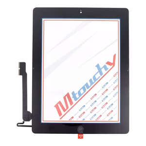 MUSTTBY сенсорный экран + задняя наклейка + Home для iPAD 4 (черный)