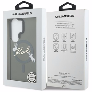 Karl Lagerfeld maciņš IML KC Script MagSafe priekš Samsung Galaxy S26 Ultra melns