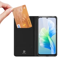 Dux Ducis Skin Pro viedtālruņa apvalks apvalks ar atloku Vivo V23e melna