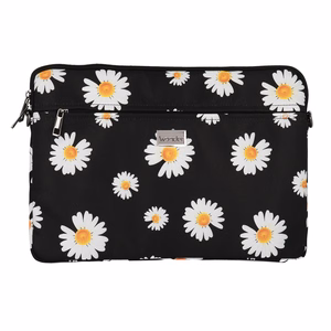 Wonder Sleeve Laptop 17 inches black daisies