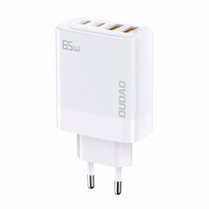 Lādētājs Dudao A65EU, balts, 65W (2xPD-C / 2xQC3.0)