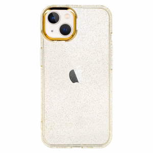 Tel Protect Gold Glitter maciņš iPhone 14 zelta
