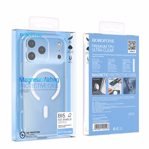 Borofone maciņš BI5 Ice Shield Magnetic Iphone 17 Pro caurspīdīgs