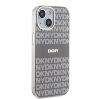DKNY IML Mono un svītras Magnētiskais viedtālruņa apvalks iPhone 15 / 14 / 13 - bēša